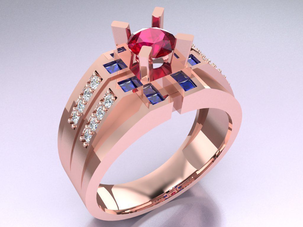 Diamond Rings - N4233 3D print model_2