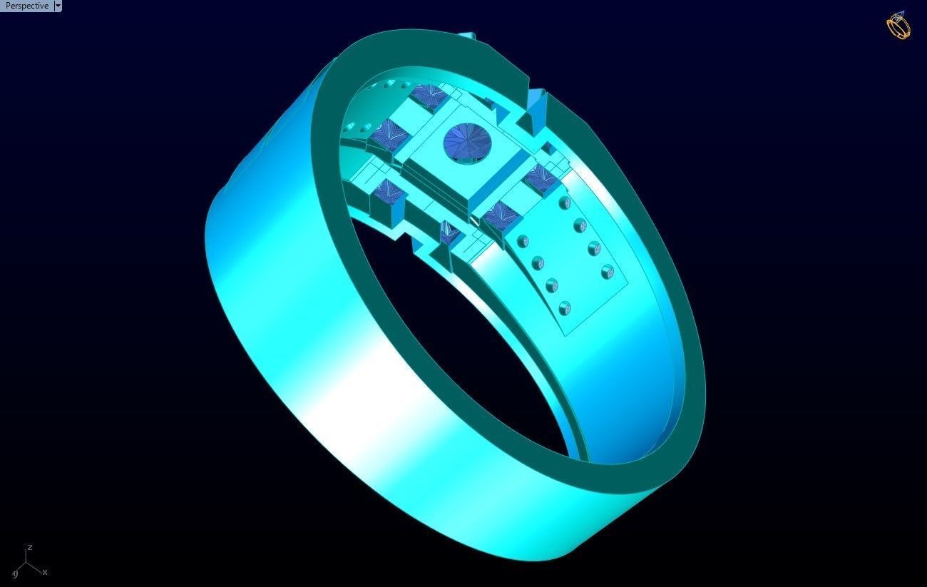Diamond Rings - N4233 3D print model_8