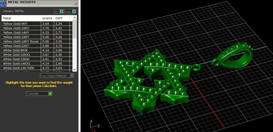 Star of David pendant Model 2940 3D print model_8