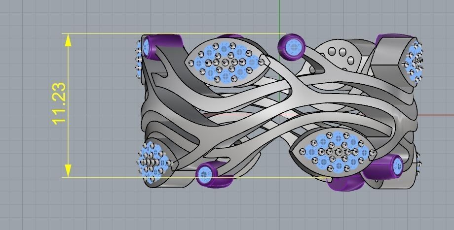 Ring flower Model 3039 3D print model_7