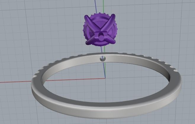 Soliter ring Model 3036 3D print model_5