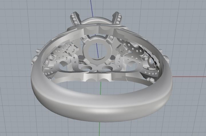 Ring with patterns Model 3033 3D print model_5