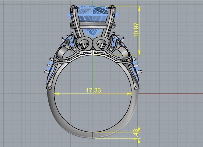 Ring with patterns Model 3033 3D print model_6