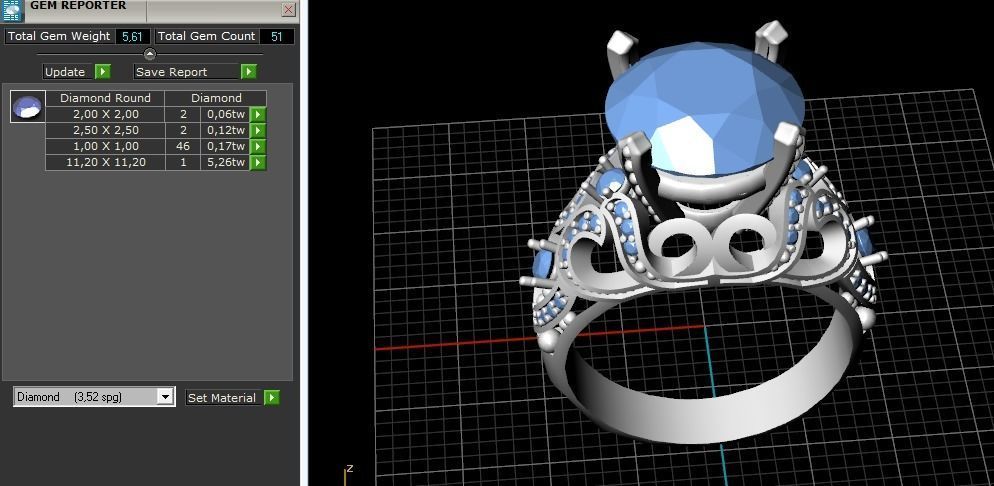 Ring with patterns Model 3033 3D print model_9