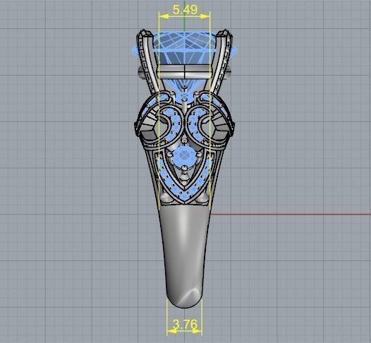 Ring with patterns Model 3033 3D print model_7