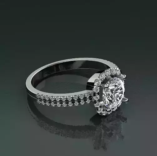 Halo Engagement Rings Model 3030