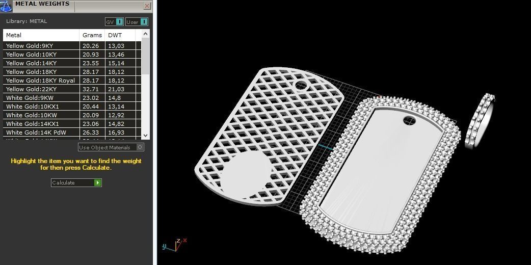 Pendant Model 3027 3D print model_8