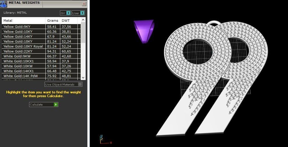 Pendant 99 Model 3017 3D print model_8