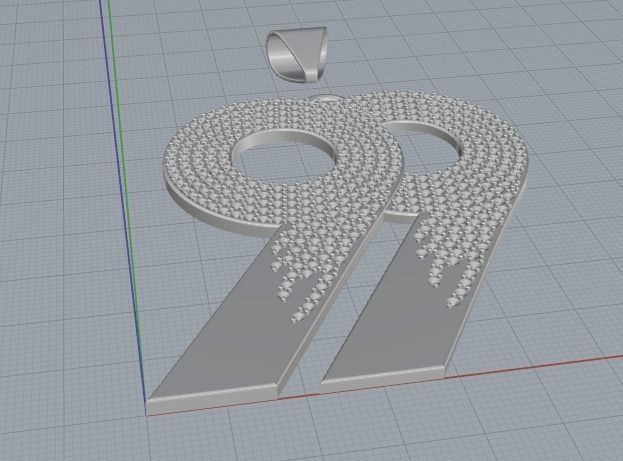 Pendant 99 Model 3017 3D print model_5
