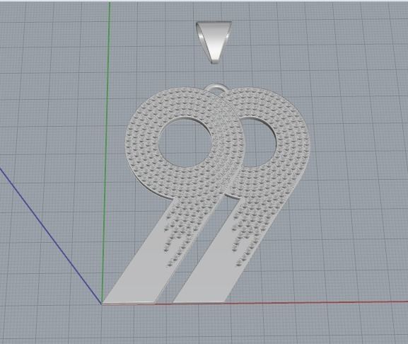 Pendant 99 Model 3017 3D print model_2