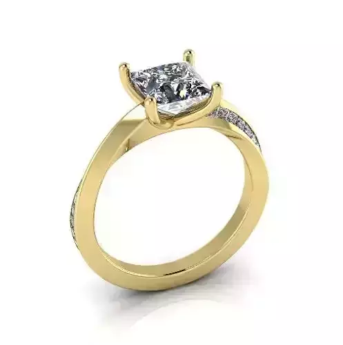 Mobius Halo Engagement Rings Model 3010