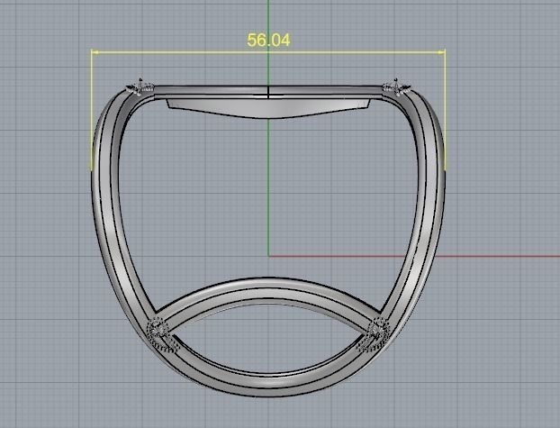 Bracelet Marquise Model 3007 3D print model_10