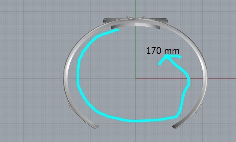 Bracelet Marquise Model 3007 3D print model_7