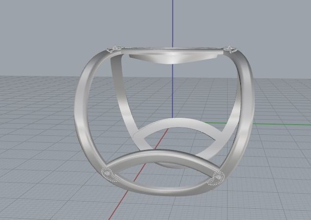 Bracelet Marquise Model 3007 3D print model_5