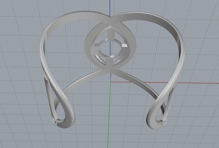 Bracelet Marquise Model 3007 3D print model_6