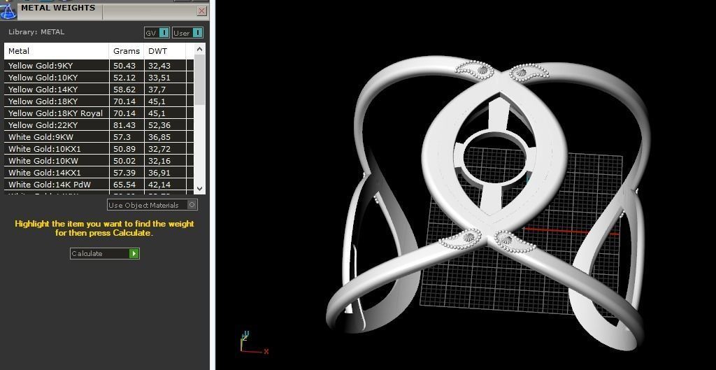 Bracelet Marquise Model 3007 3D print model_11