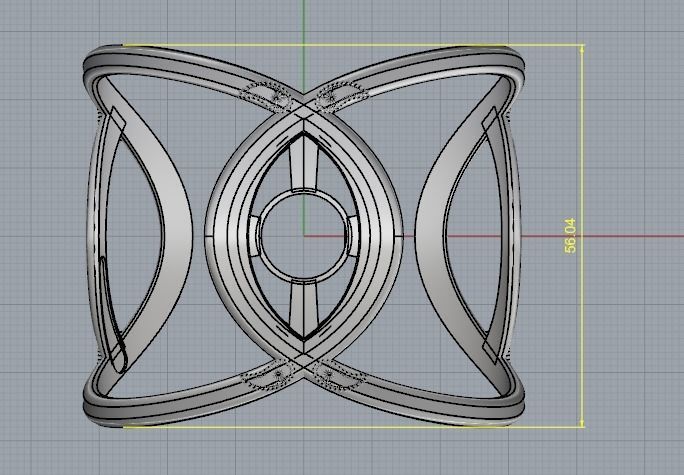 Bracelet Marquise Model 3007 3D print model_9