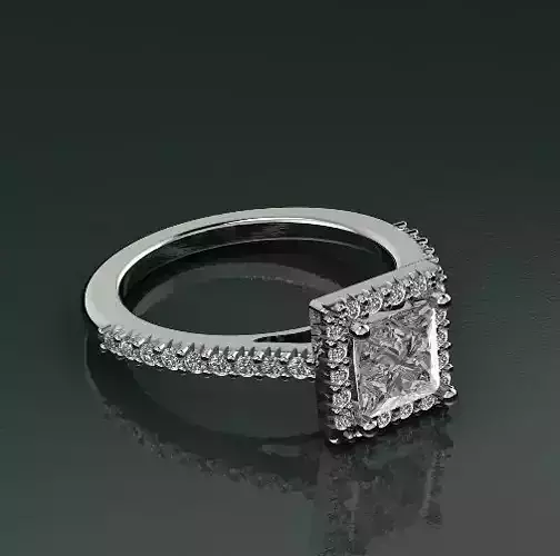 Halo Engagement Rings Model 3006