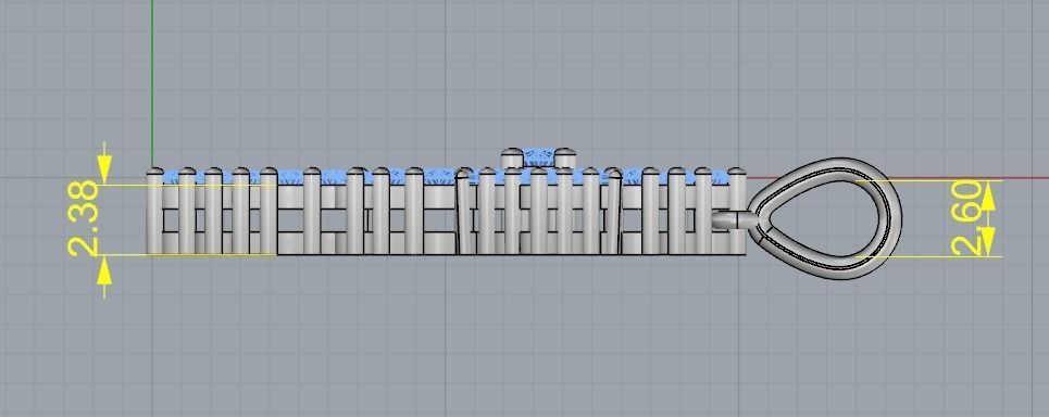 Pendant Cross Model 3003 3D print model_7