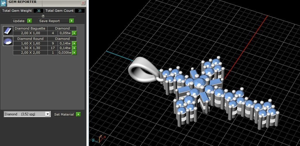 Pendant Cross Model 3003 3D print model_9