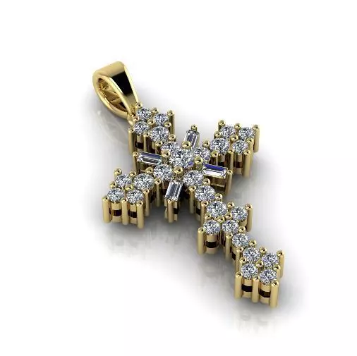 Pendant Cross Model 3003 3D print model_0