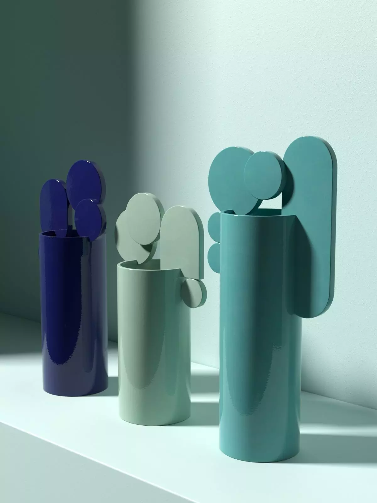 Bubble Vases Set 3D model