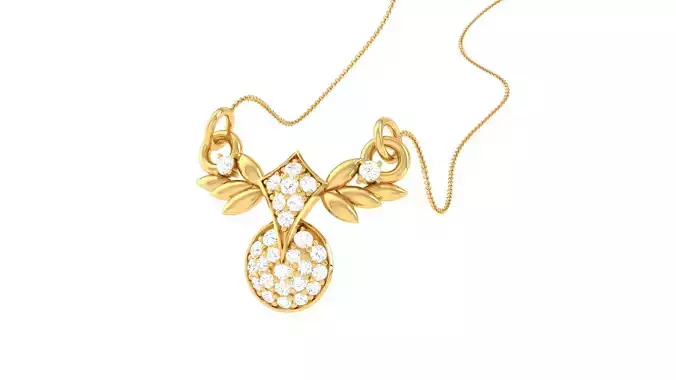 Women Flower Leaf  Pendants 3dm STL OBJ FBX Renders Details