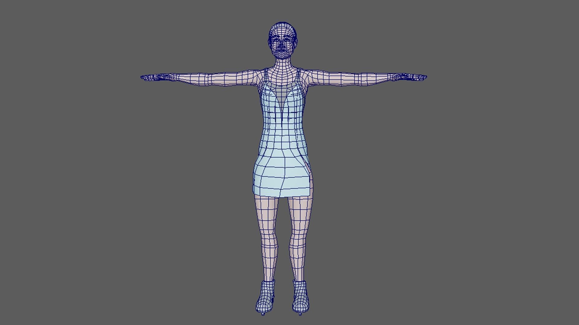 Figure Skating Actions 3D model_12