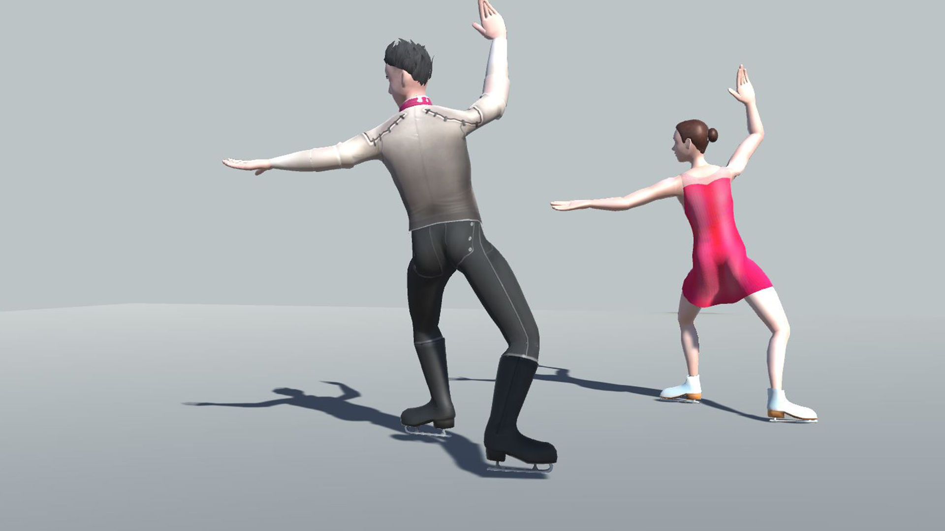 Figure Skating Actions 3D model_3
