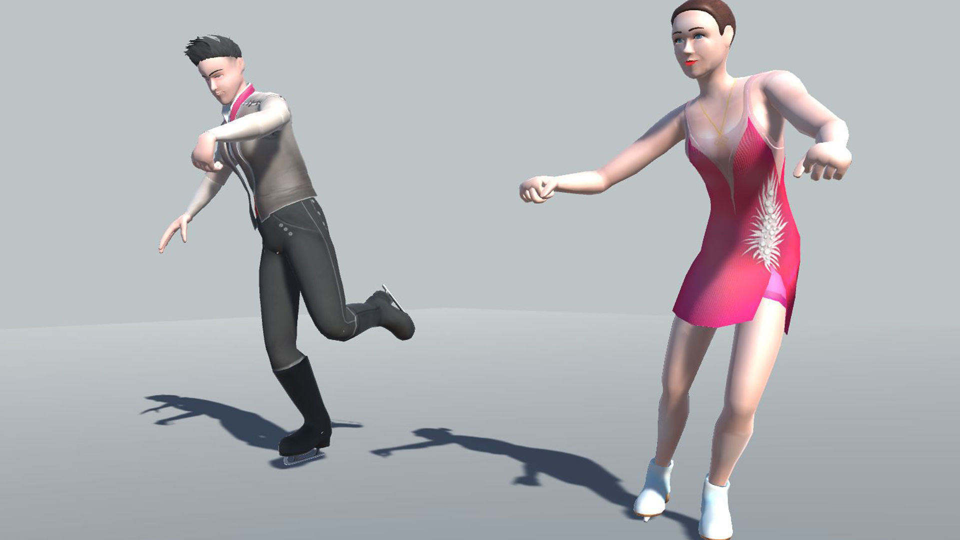 Figure Skating Actions 3D model_6