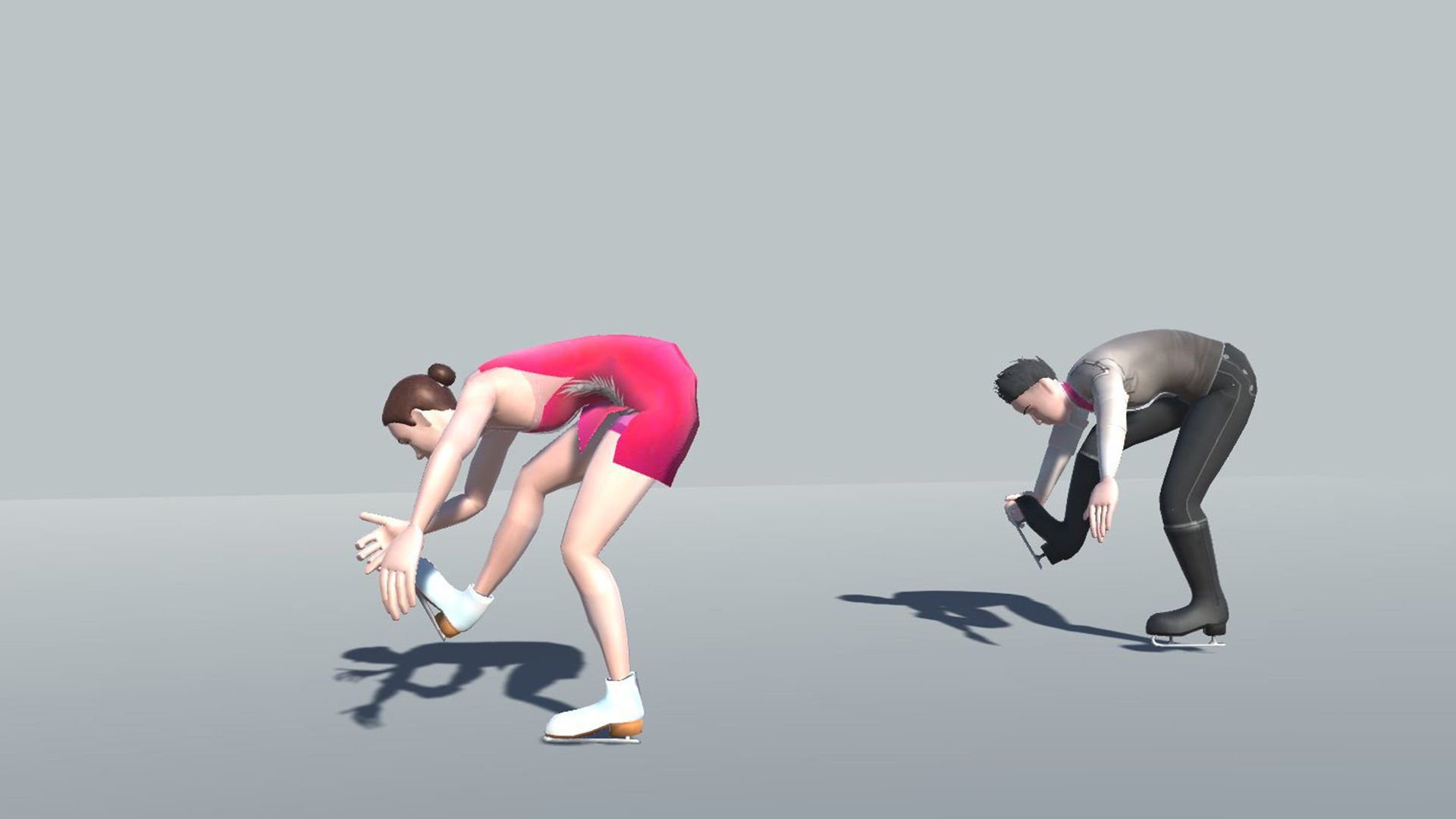 Figure Skating Actions 3D model_2