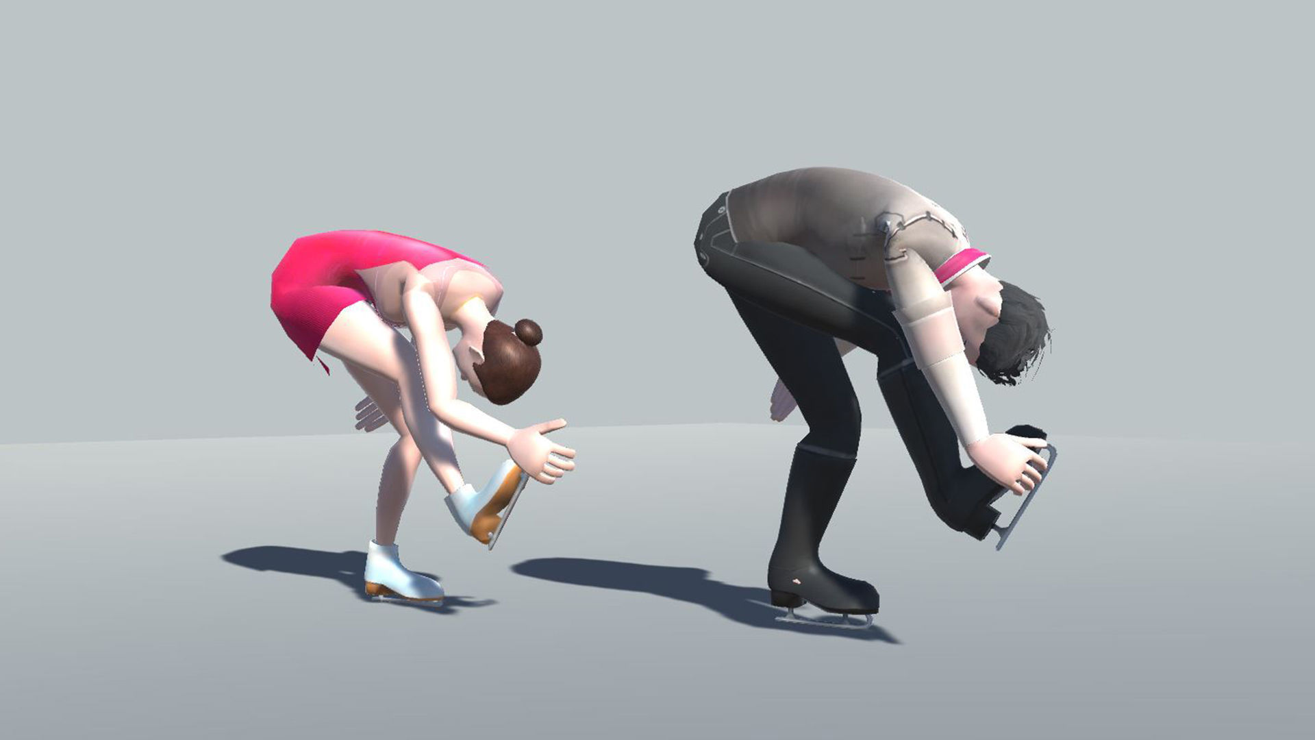 Figure Skating Actions 3D model_7