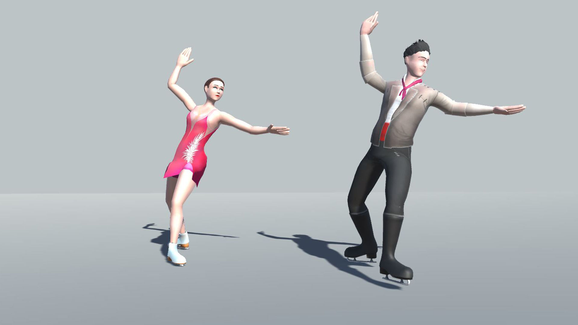 Figure Skating Actions 3D model_4