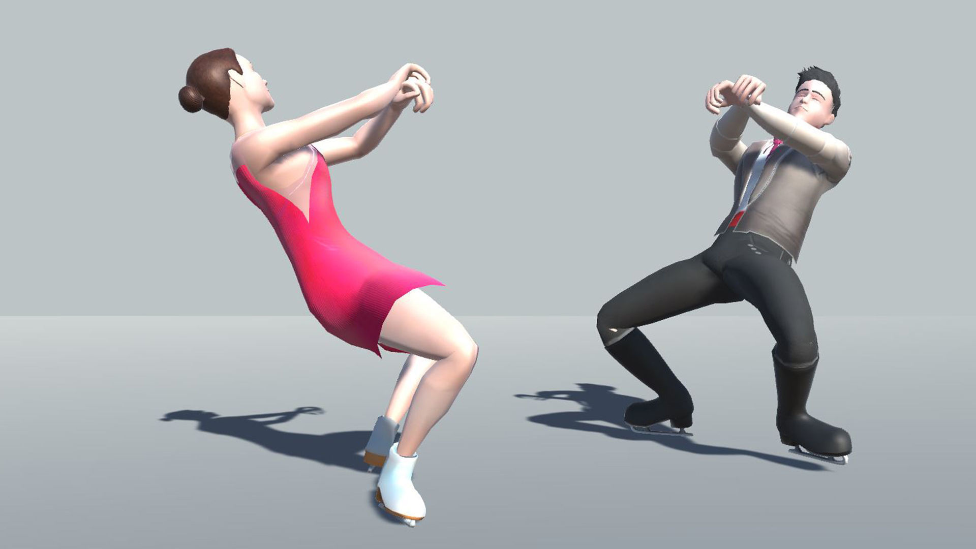 Figure Skating Actions 3D model_8