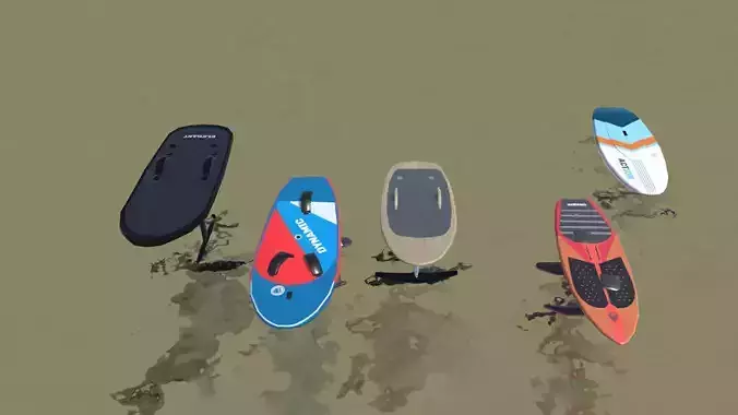 Foil Jet  Surf Boards  3D model