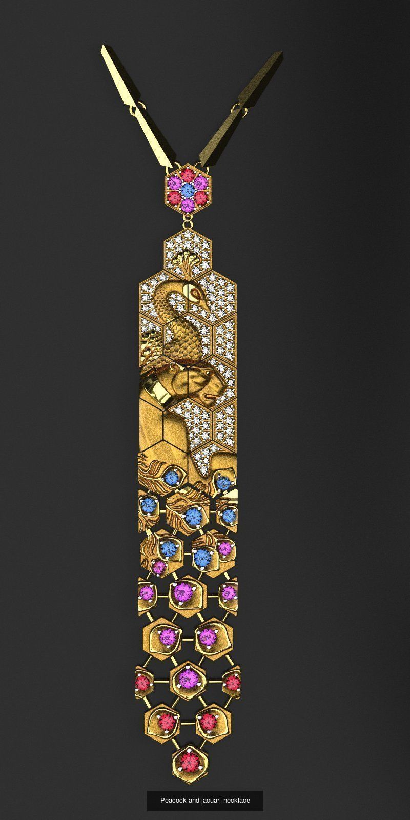 Cat and bird with tail 3D Model Collection_1