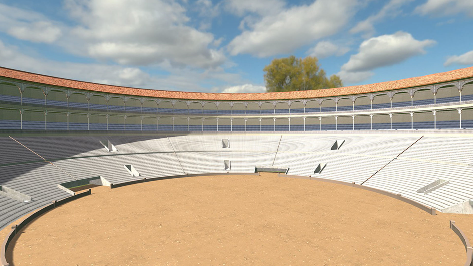 Game Arena Stadium 3D model_7
