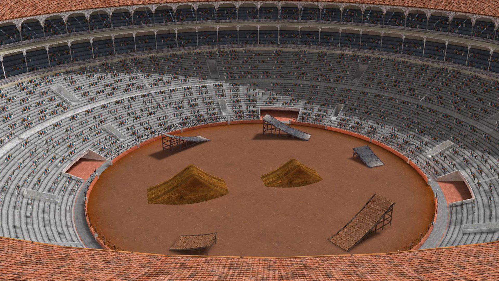 Game Arena Stadium 3D model_4