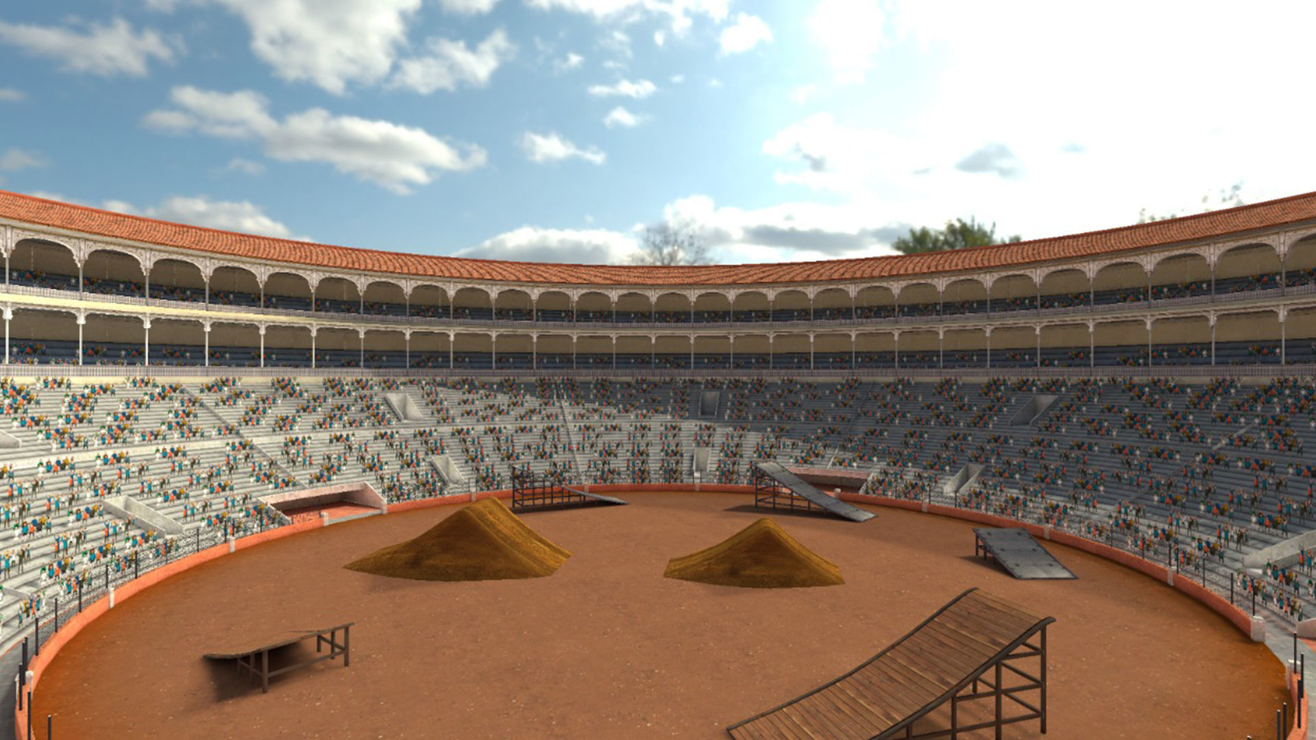 Game Arena Stadium 3D model_8
