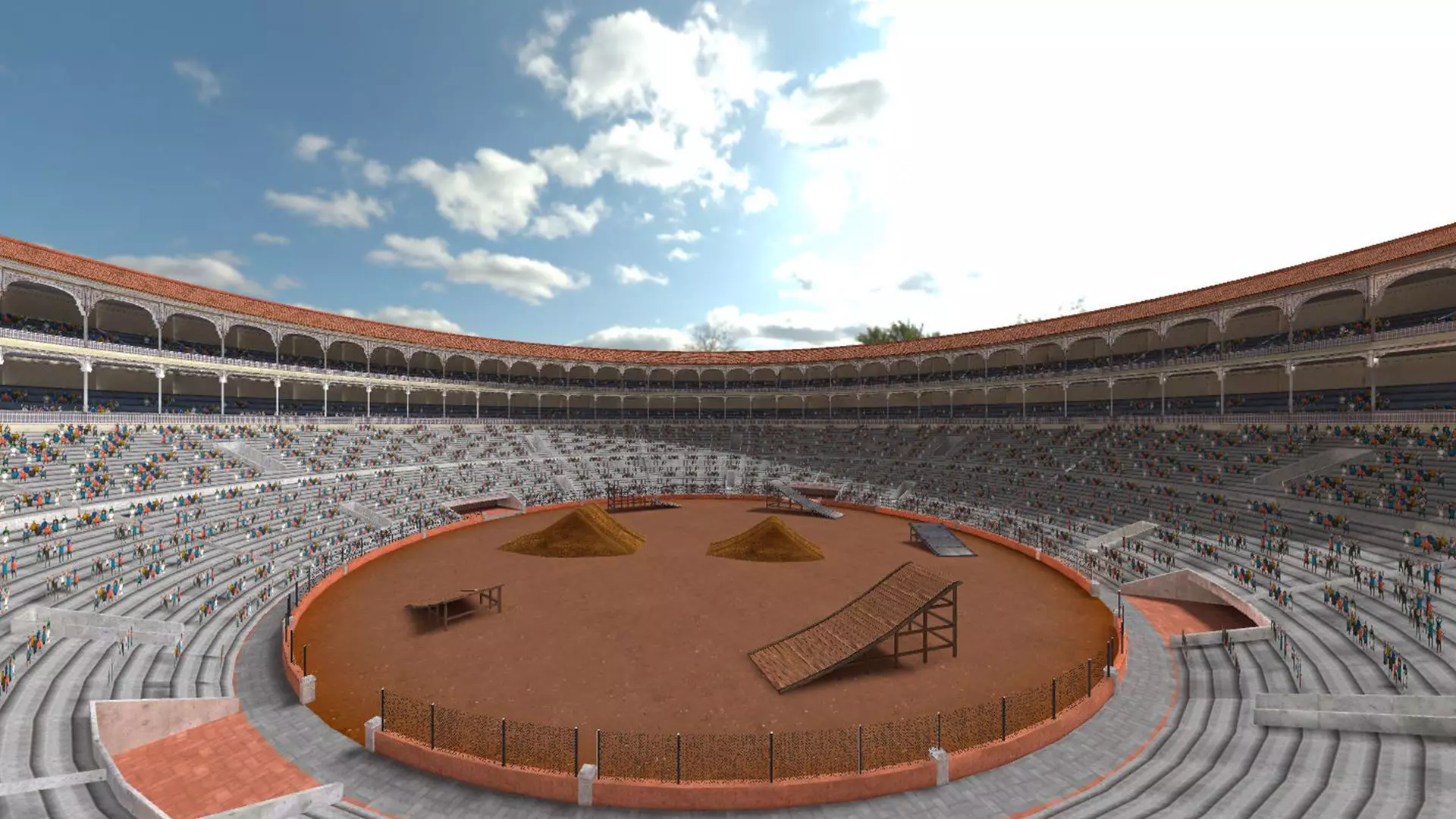 Game Arena Stadium 3D model_0