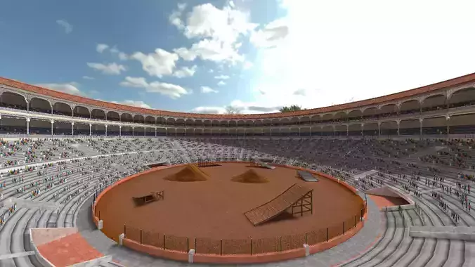 Game Arena Stadium 3D model