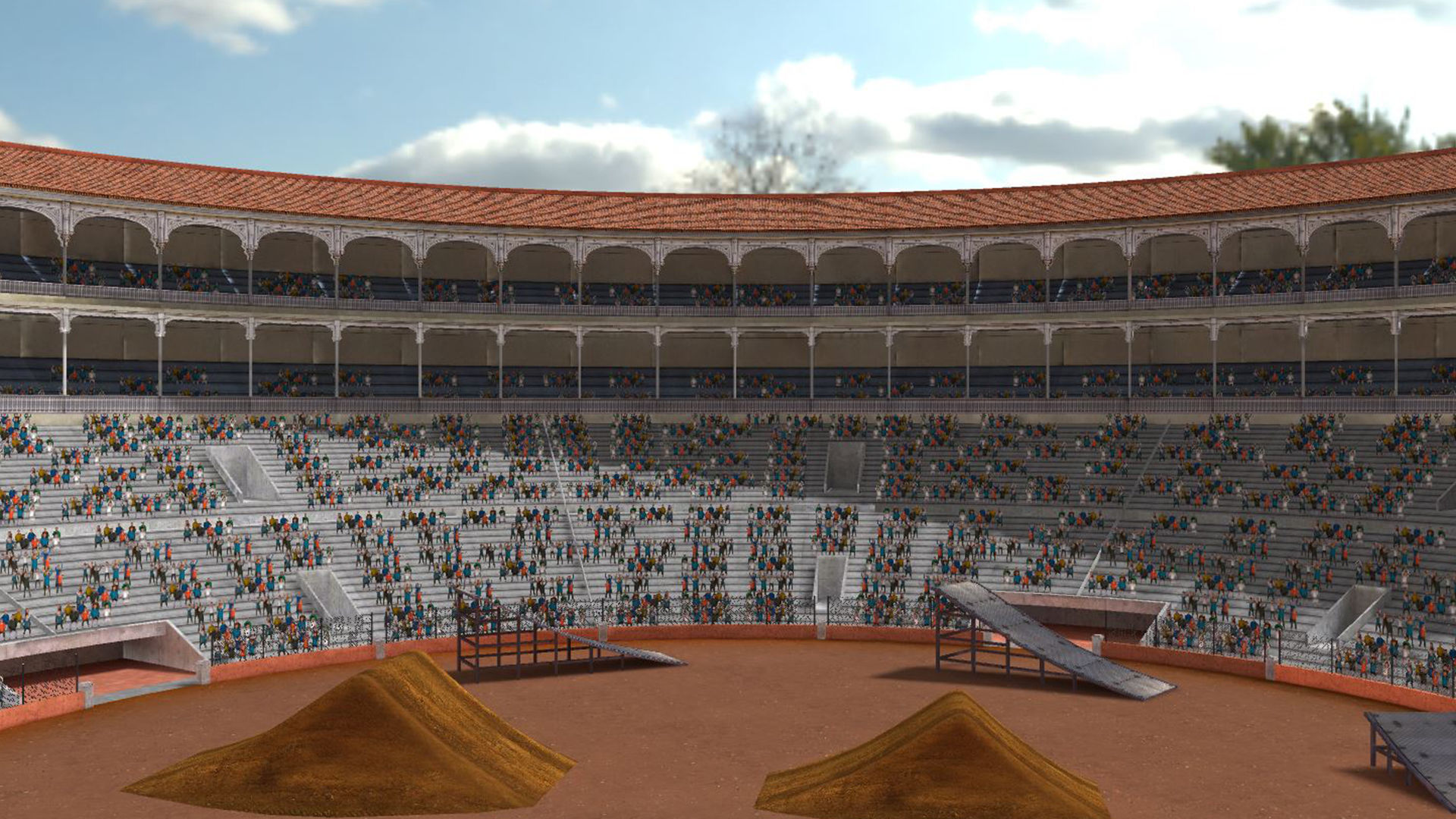 Game Arena Stadium 3D model_3