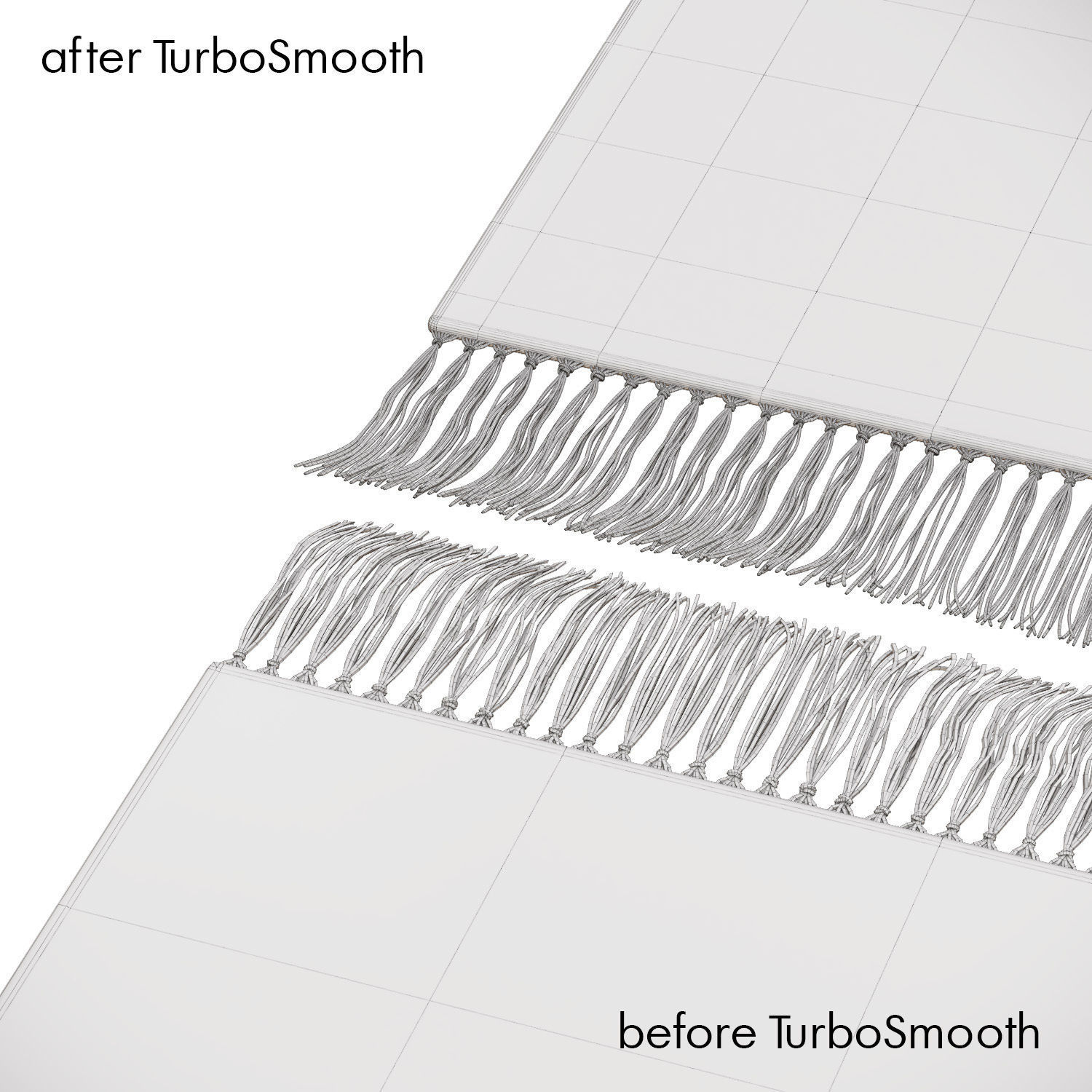 Turkish carpet with tassels 3D model_5