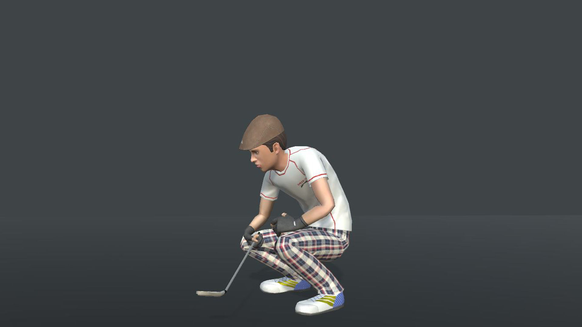 Golf Action Actions 3D model_5