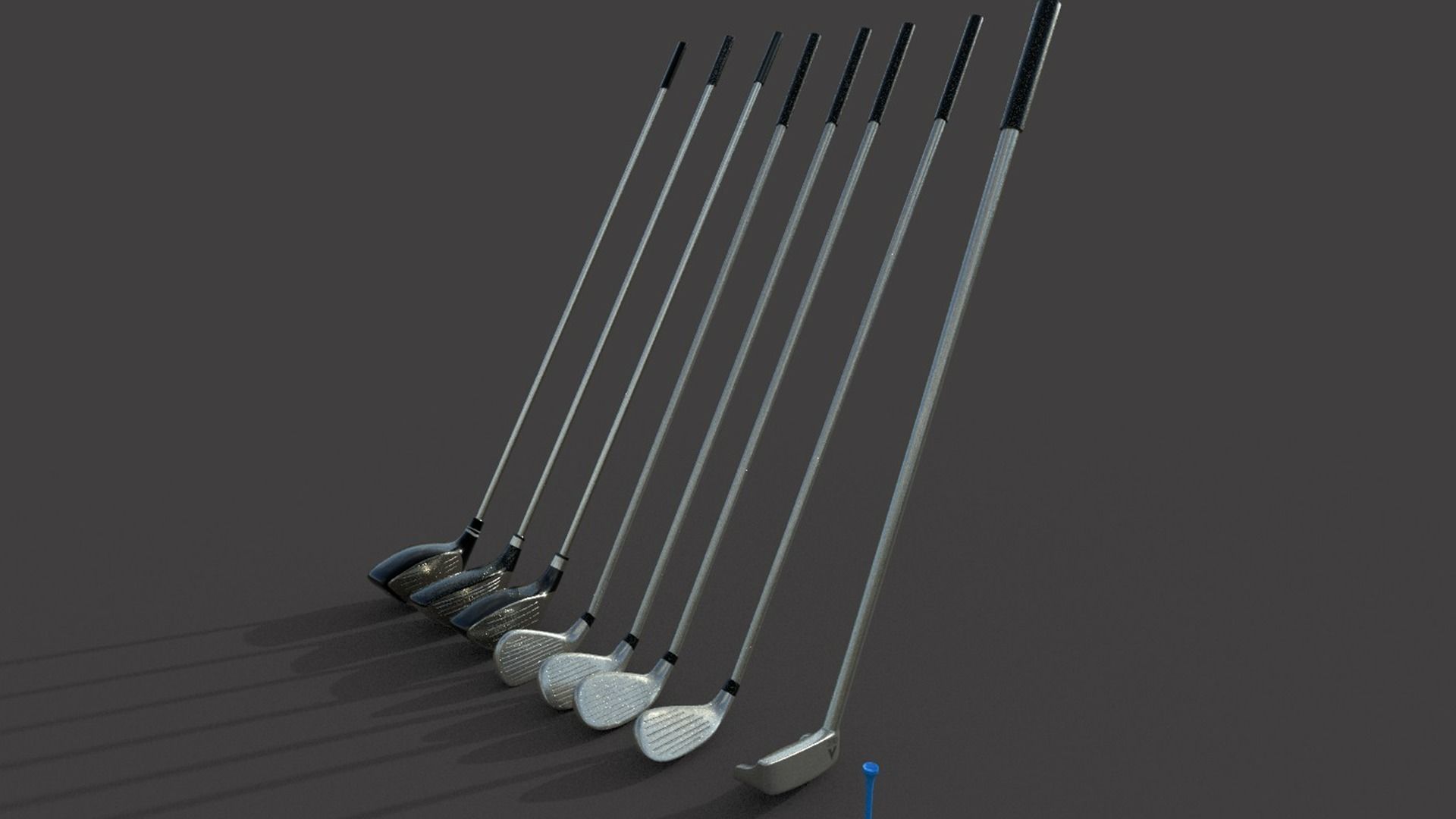Golf Action Actions 3D model_3