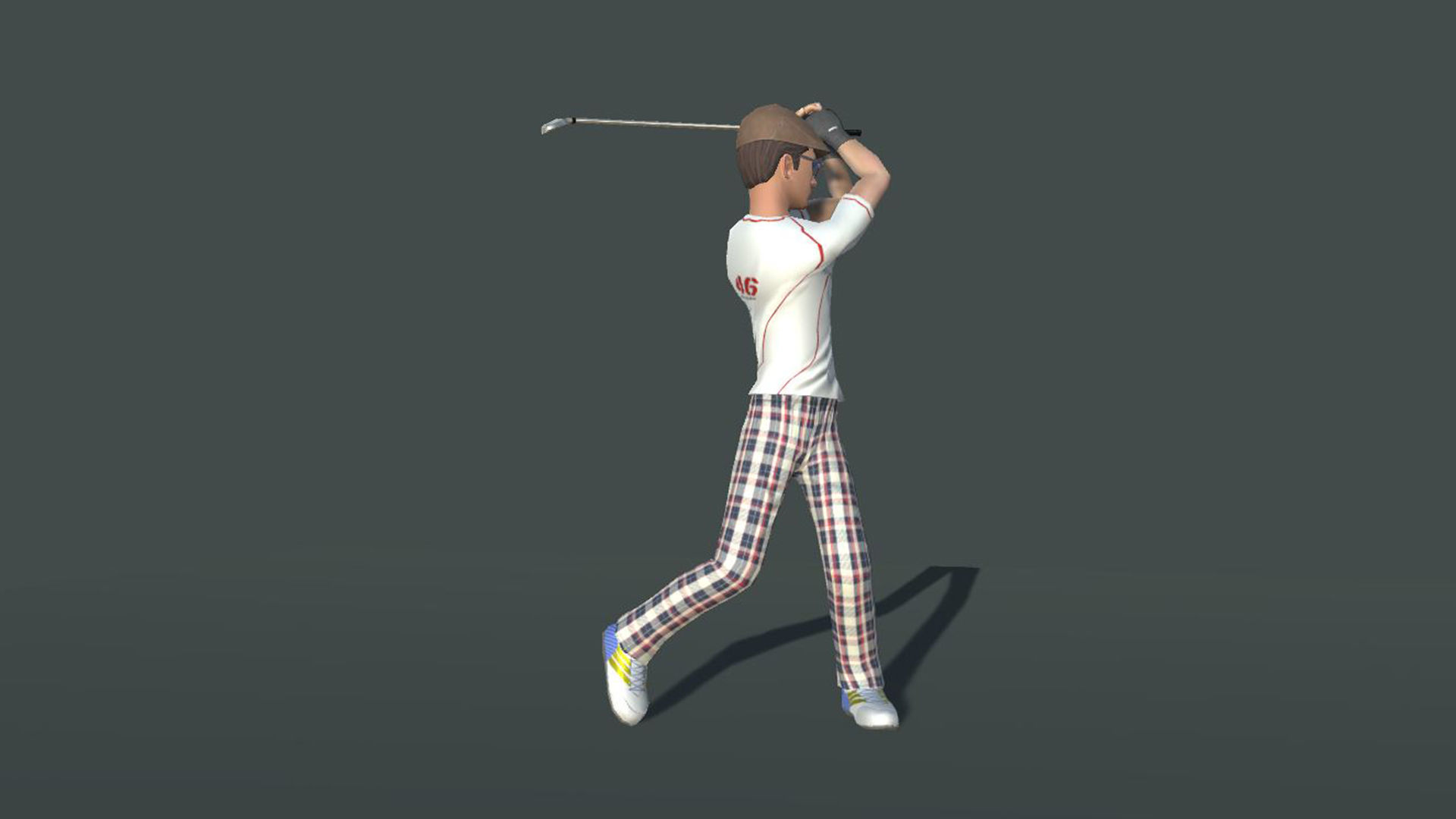 Golf Action Actions 3D model_2