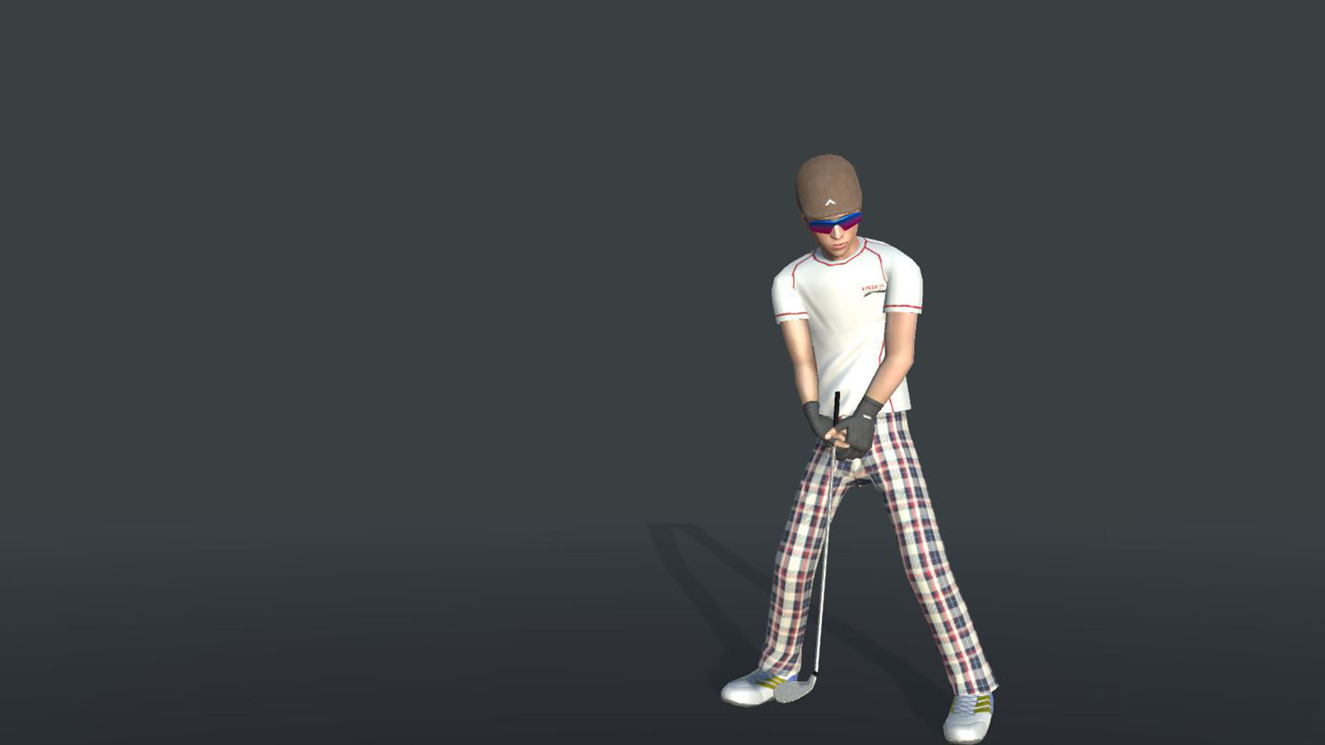 Golf Action Actions 3D model_8