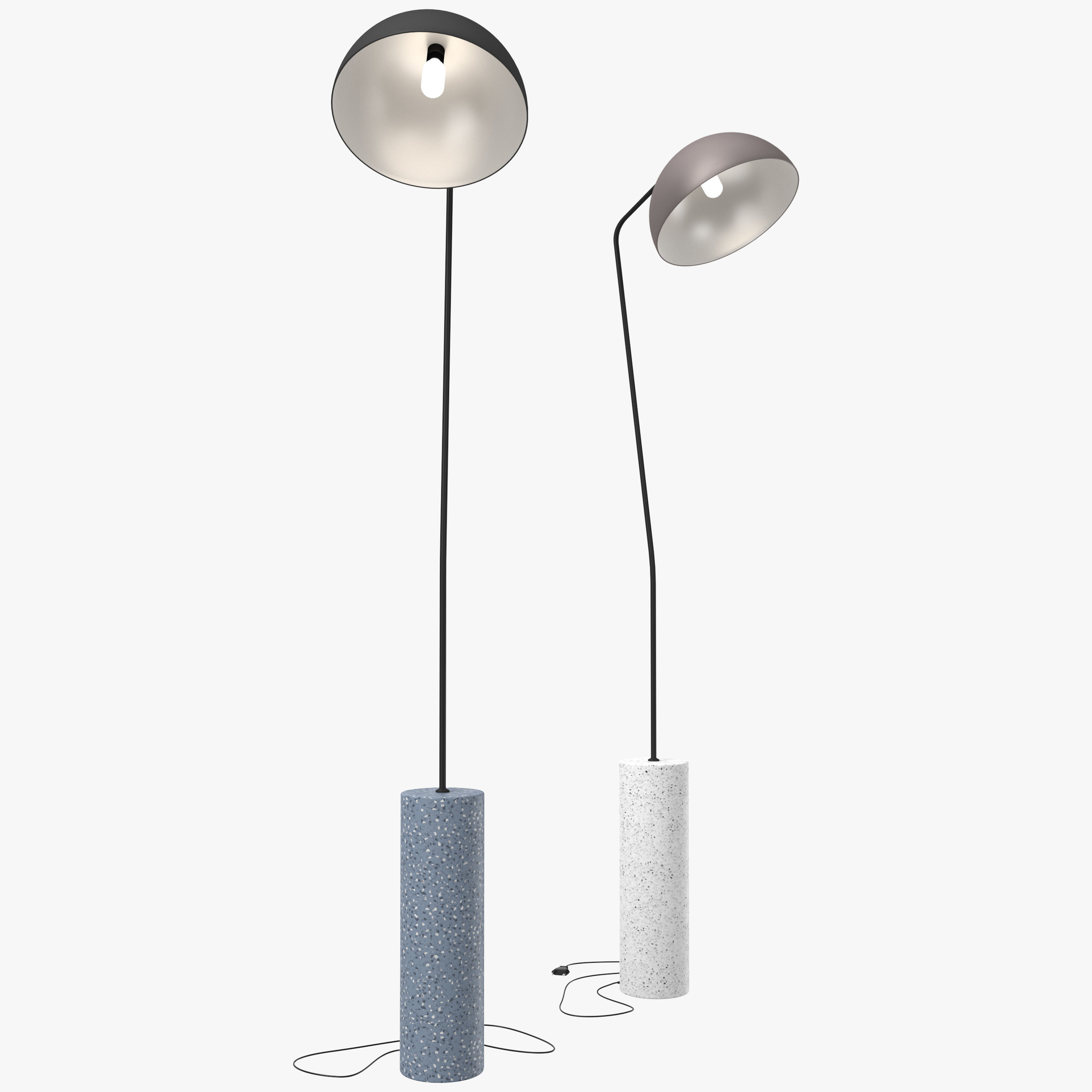Luminaire Authentik Dome Floor Lamps 3D model_2