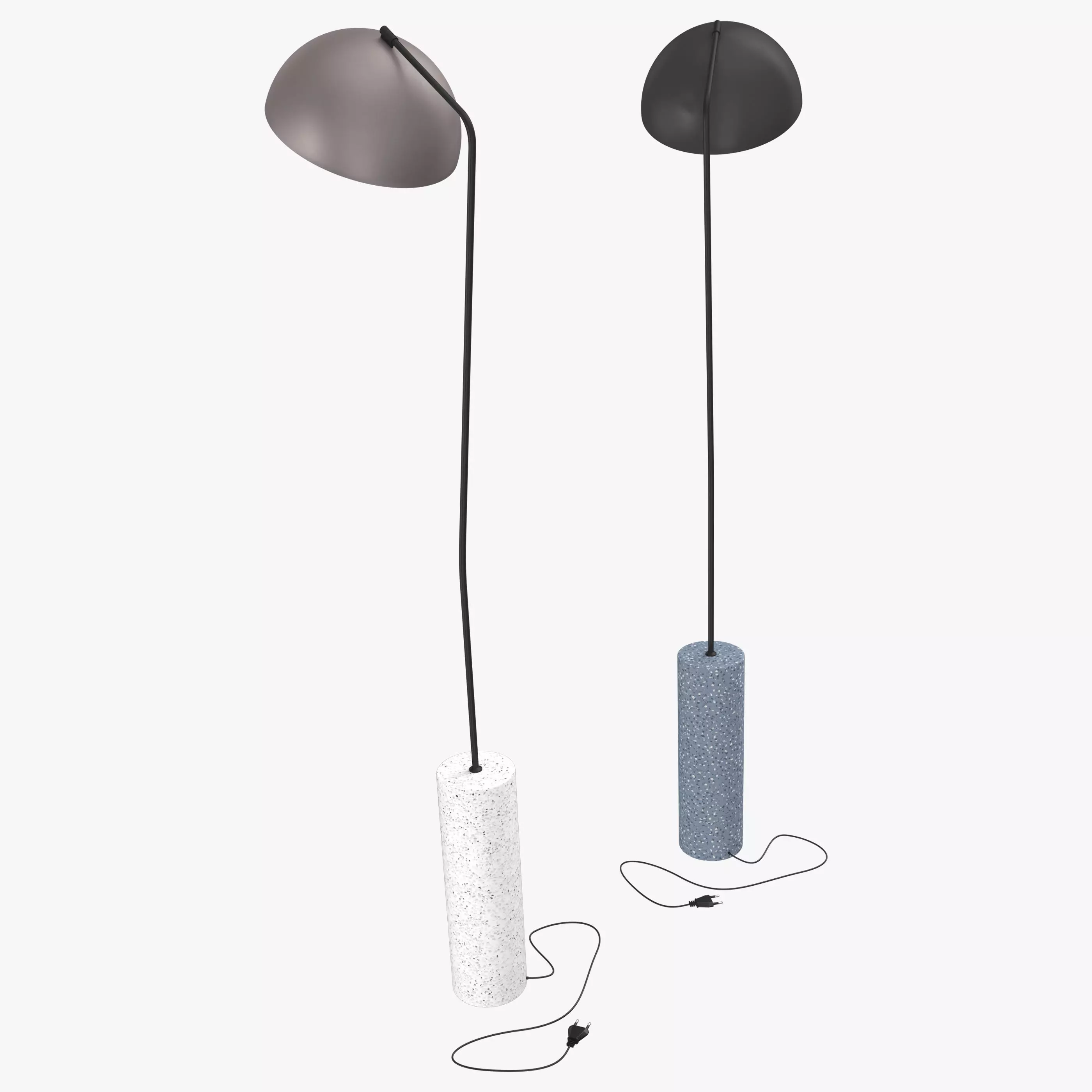Luminaire Authentik Dome Floor Lamps 3D model_0