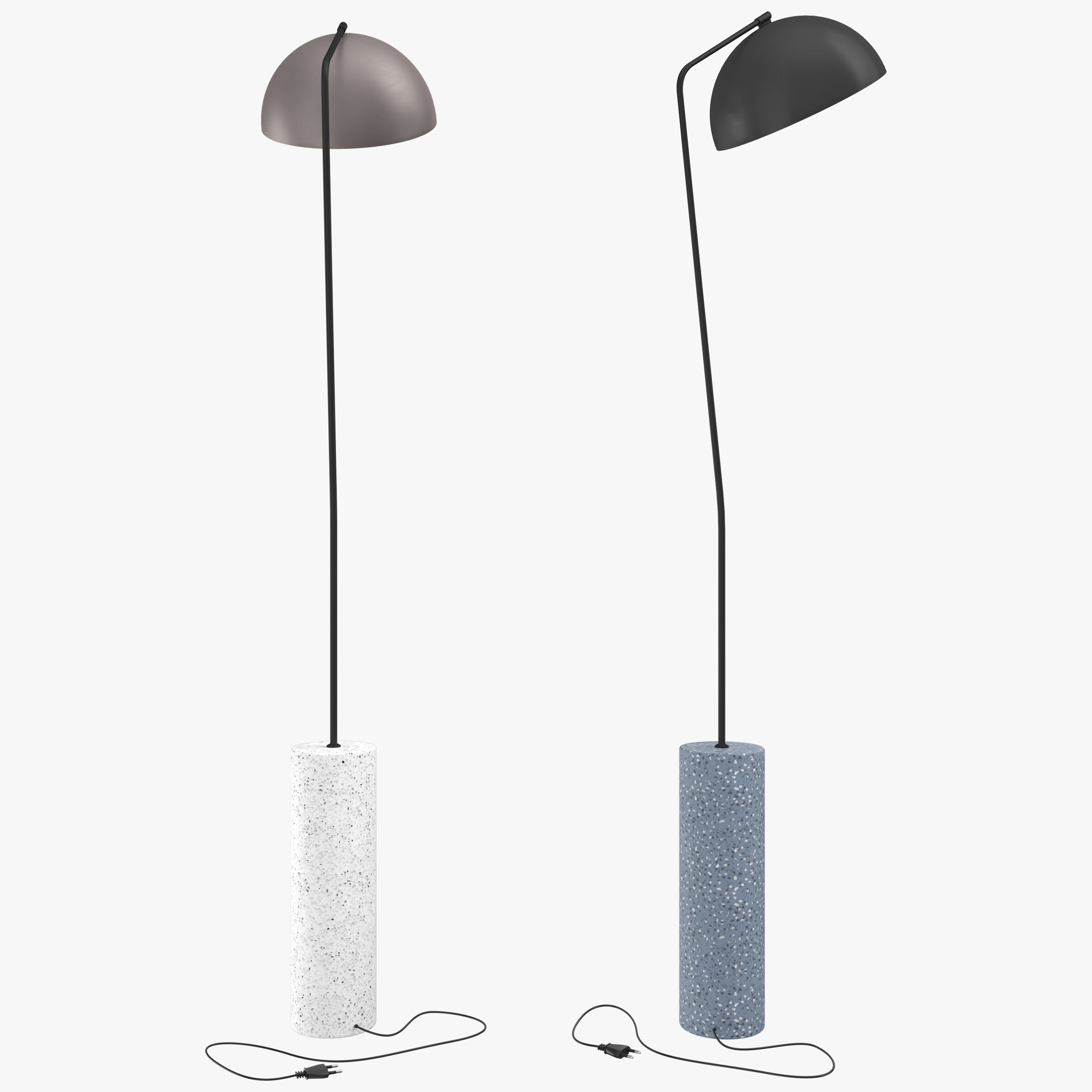 Luminaire Authentik Dome Floor Lamps 3D model_1